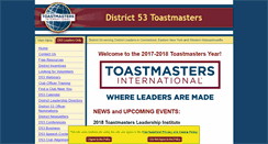 Desktop Screenshot of d53.toastmastersdistricts.org